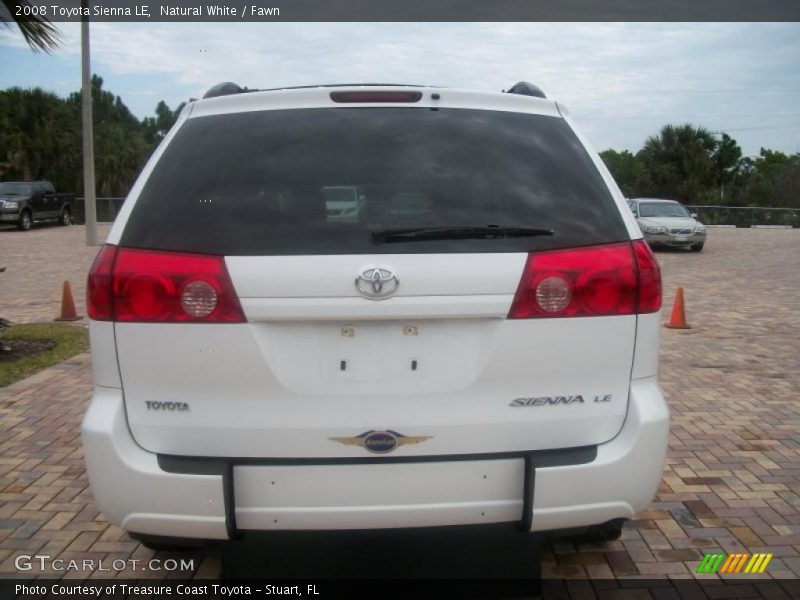 Natural White / Fawn 2008 Toyota Sienna LE