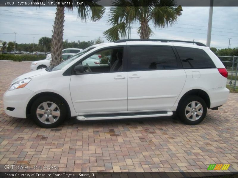 Natural White / Fawn 2008 Toyota Sienna LE