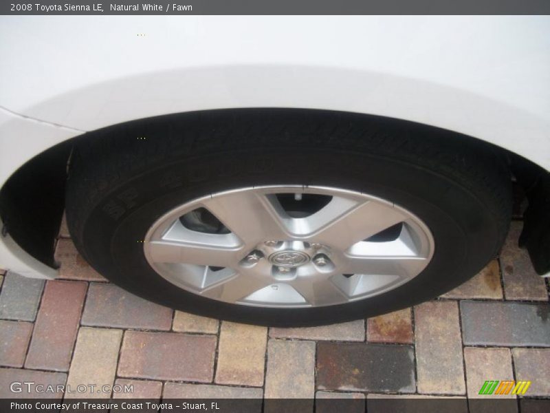 Natural White / Fawn 2008 Toyota Sienna LE