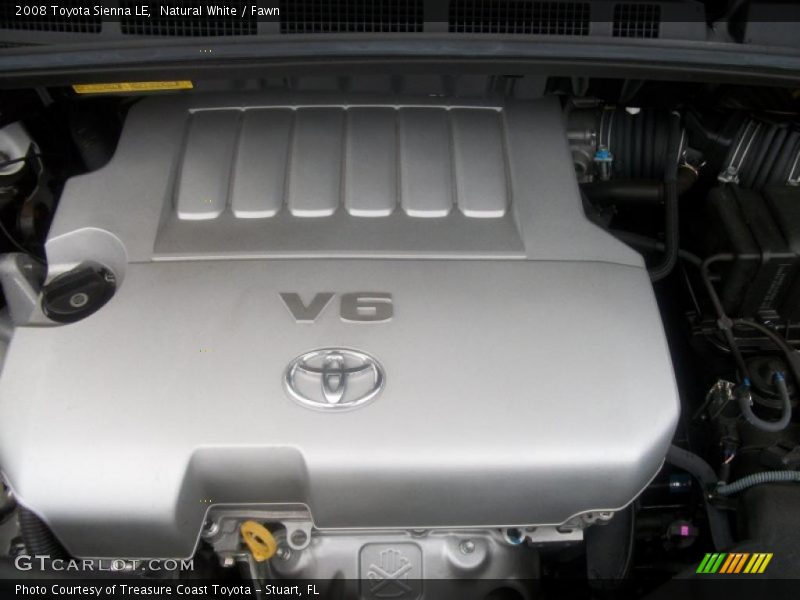 Natural White / Fawn 2008 Toyota Sienna LE
