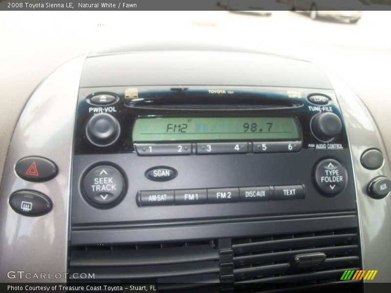 Natural White / Fawn 2008 Toyota Sienna LE