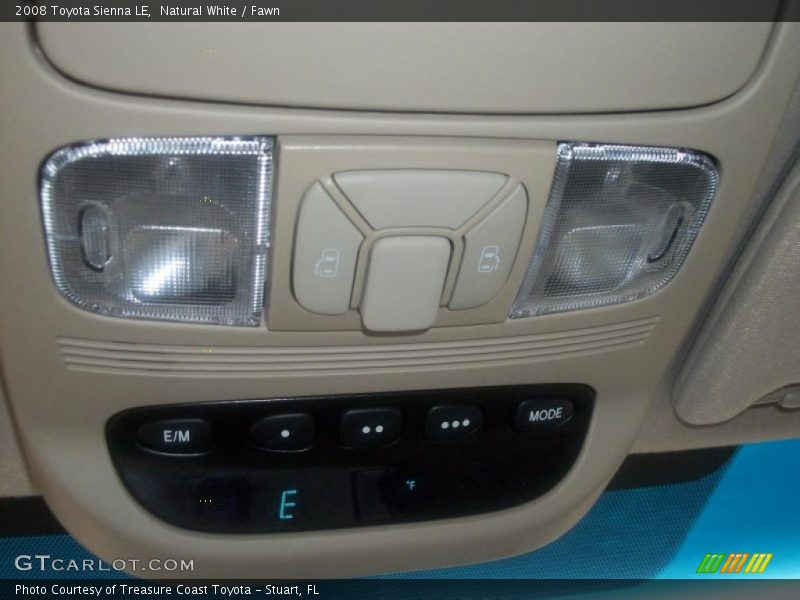 Natural White / Fawn 2008 Toyota Sienna LE
