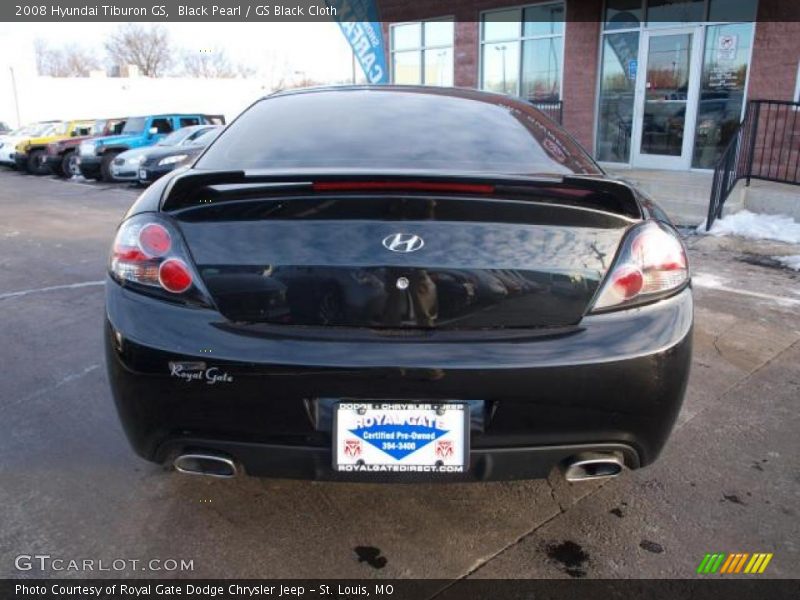 Black Pearl / GS Black Cloth 2008 Hyundai Tiburon GS