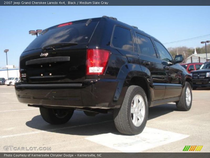 Black / Medium Slate Gray 2007 Jeep Grand Cherokee Laredo 4x4