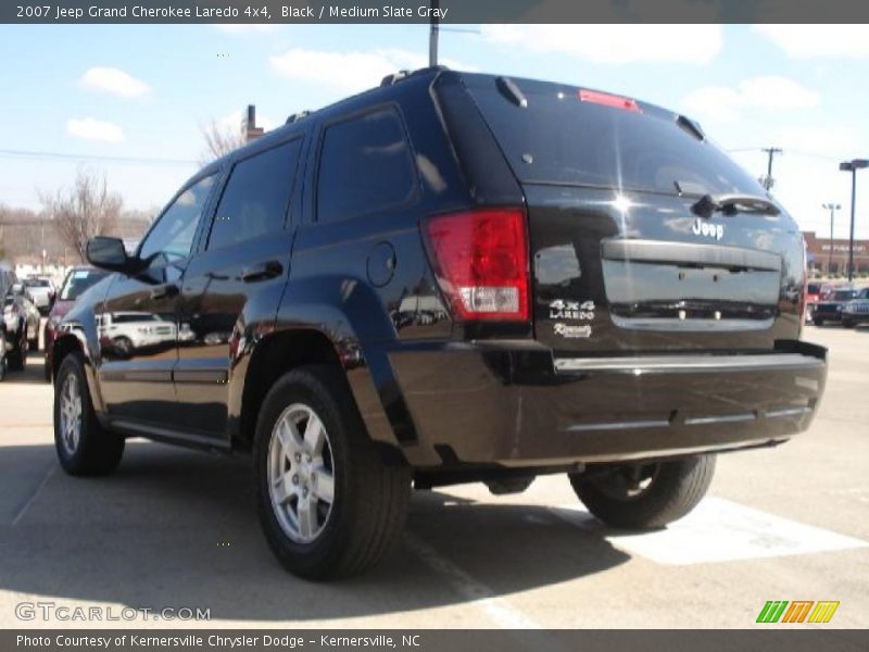 Black / Medium Slate Gray 2007 Jeep Grand Cherokee Laredo 4x4