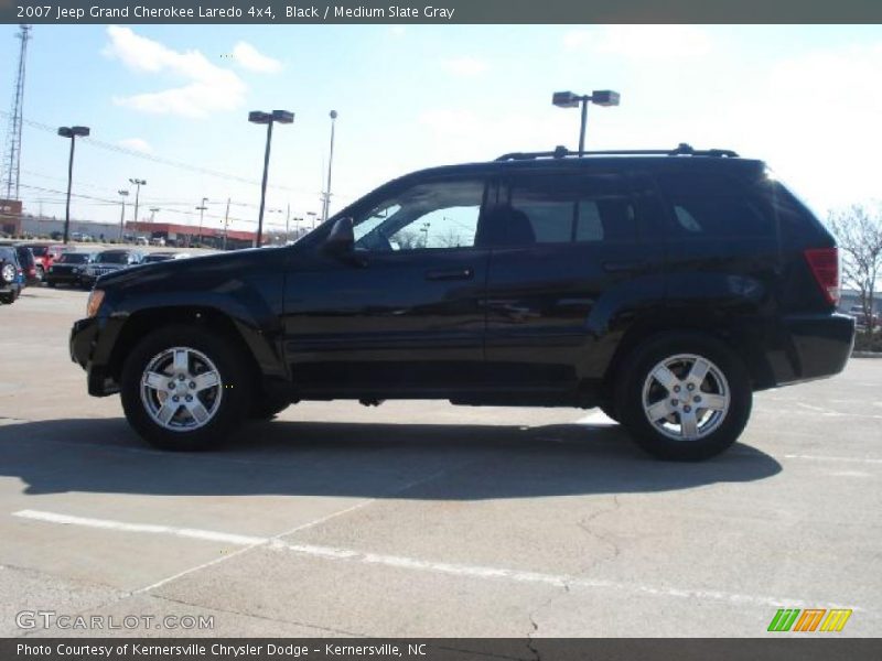 Black / Medium Slate Gray 2007 Jeep Grand Cherokee Laredo 4x4
