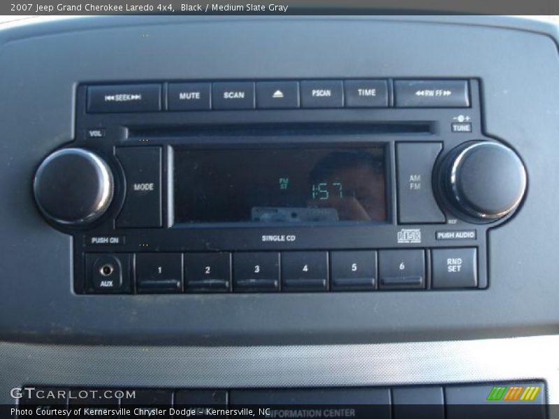 Black / Medium Slate Gray 2007 Jeep Grand Cherokee Laredo 4x4