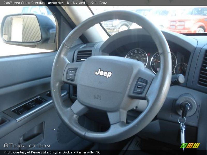 Black / Medium Slate Gray 2007 Jeep Grand Cherokee Laredo 4x4