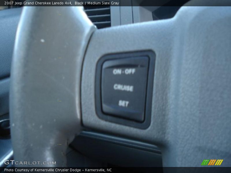 Black / Medium Slate Gray 2007 Jeep Grand Cherokee Laredo 4x4