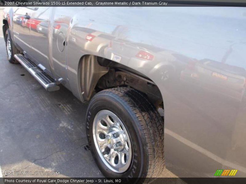 Graystone Metallic / Dark Titanium Gray 2007 Chevrolet Silverado 1500 LS Extended Cab