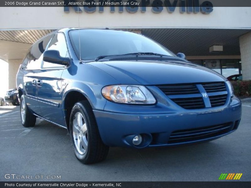 Atlantic Blue Pearl / Medium Slate Gray 2006 Dodge Grand Caravan SXT