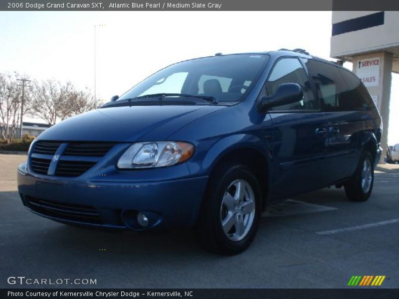 Atlantic Blue Pearl / Medium Slate Gray 2006 Dodge Grand Caravan SXT