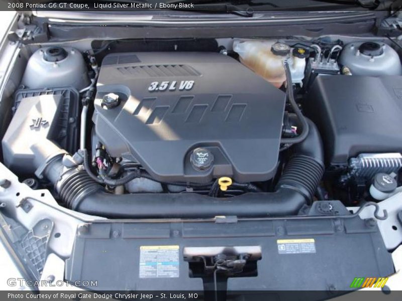 Liquid Silver Metallic / Ebony Black 2008 Pontiac G6 GT Coupe