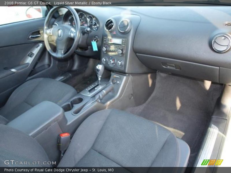 Liquid Silver Metallic / Ebony Black 2008 Pontiac G6 GT Coupe