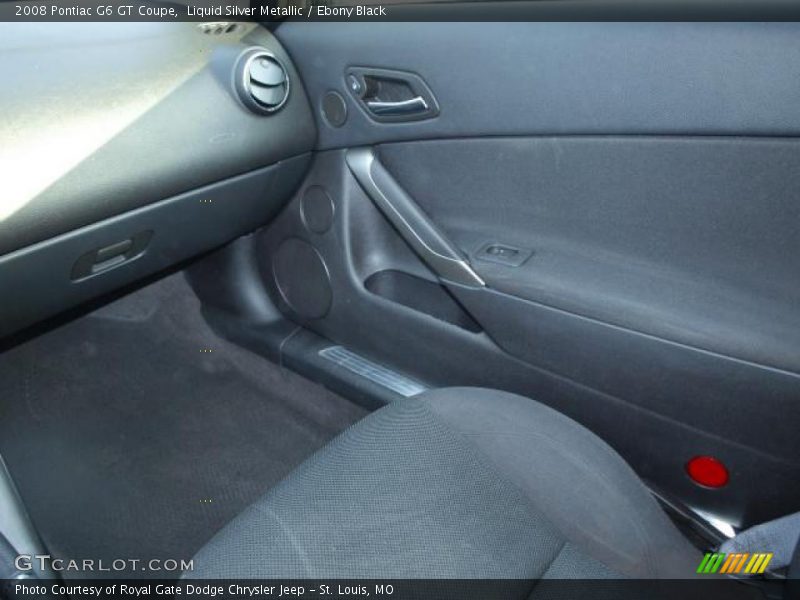 Liquid Silver Metallic / Ebony Black 2008 Pontiac G6 GT Coupe