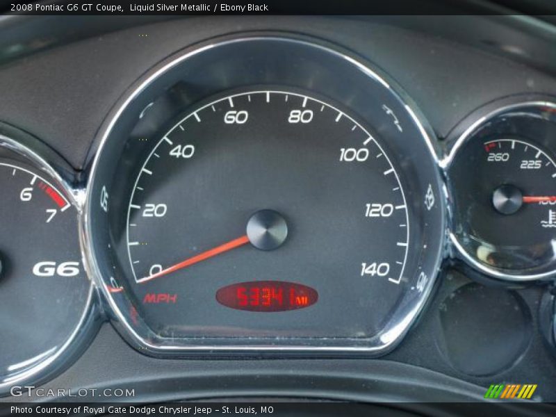 Liquid Silver Metallic / Ebony Black 2008 Pontiac G6 GT Coupe