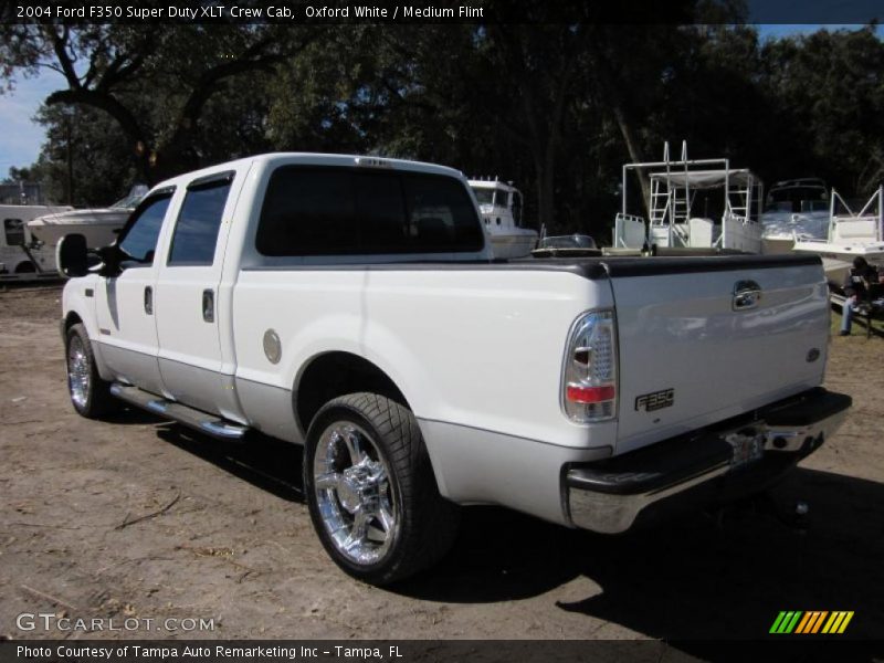Oxford White / Medium Flint 2004 Ford F350 Super Duty XLT Crew Cab