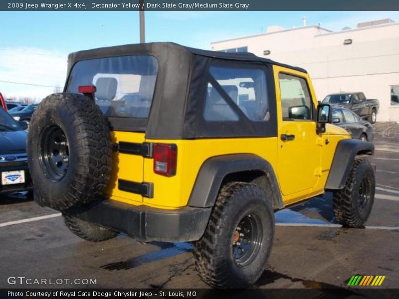 Detonator Yellow / Dark Slate Gray/Medium Slate Gray 2009 Jeep Wrangler X 4x4