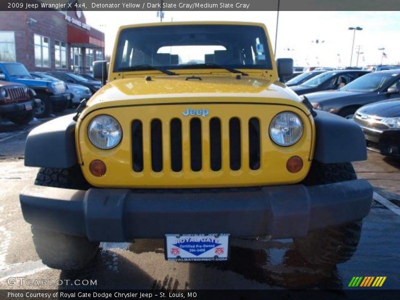 Detonator Yellow / Dark Slate Gray/Medium Slate Gray 2009 Jeep Wrangler X 4x4