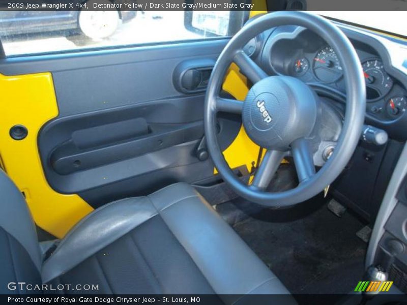 Detonator Yellow / Dark Slate Gray/Medium Slate Gray 2009 Jeep Wrangler X 4x4