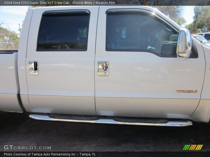 Oxford White / Medium Flint 2004 Ford F350 Super Duty XLT Crew Cab