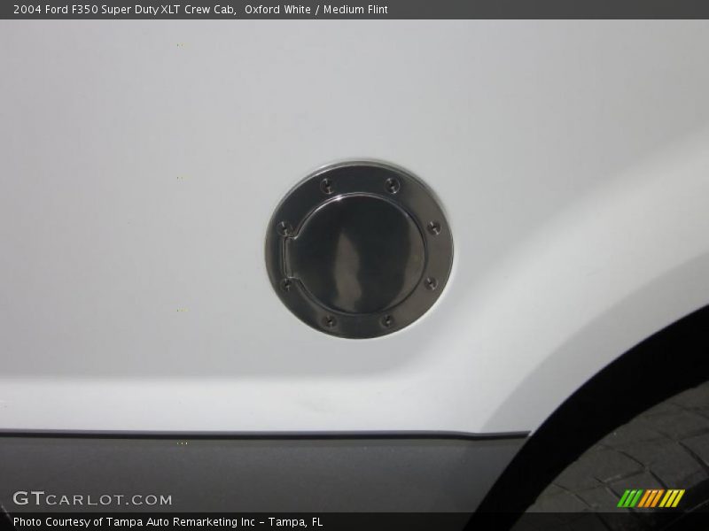 Oxford White / Medium Flint 2004 Ford F350 Super Duty XLT Crew Cab