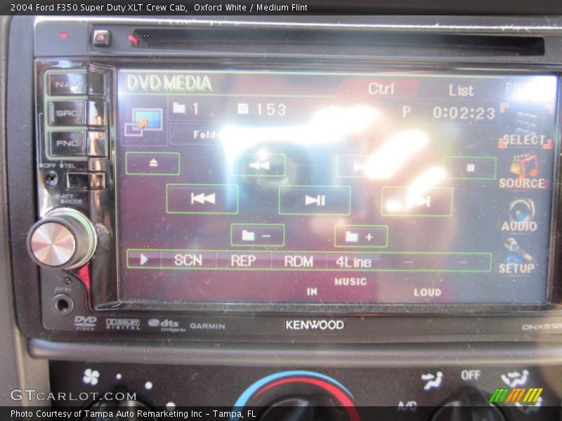 Oxford White / Medium Flint 2004 Ford F350 Super Duty XLT Crew Cab