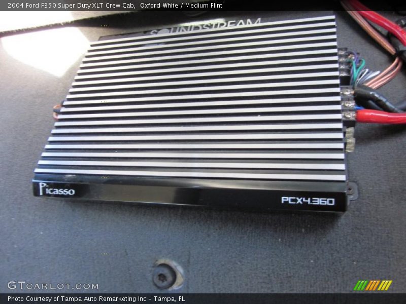 Oxford White / Medium Flint 2004 Ford F350 Super Duty XLT Crew Cab