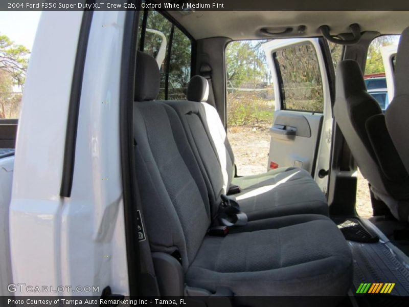 Oxford White / Medium Flint 2004 Ford F350 Super Duty XLT Crew Cab