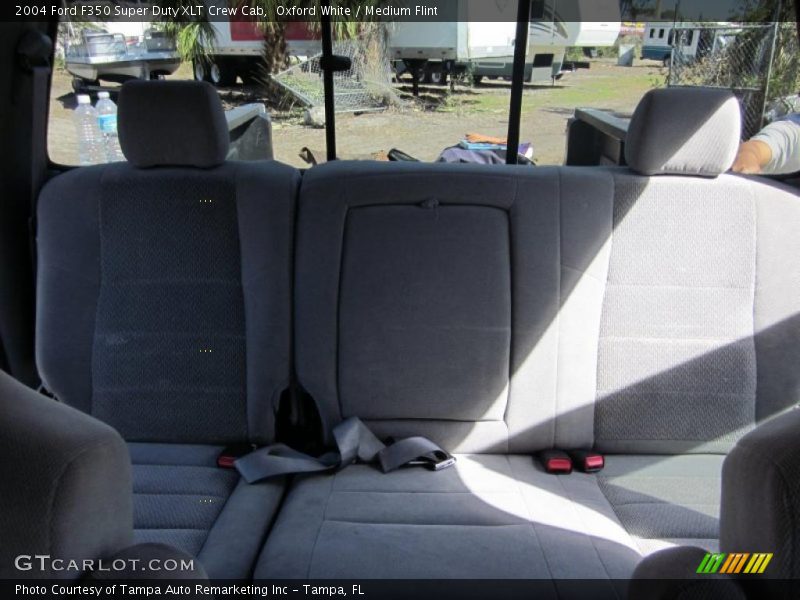 Oxford White / Medium Flint 2004 Ford F350 Super Duty XLT Crew Cab