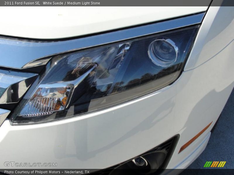 White Suede / Medium Light Stone 2011 Ford Fusion SE