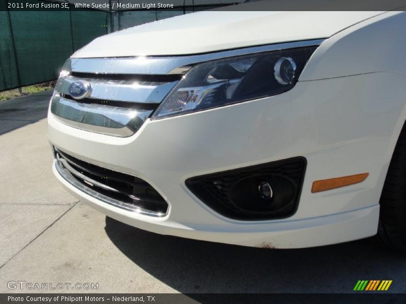 White Suede / Medium Light Stone 2011 Ford Fusion SE
