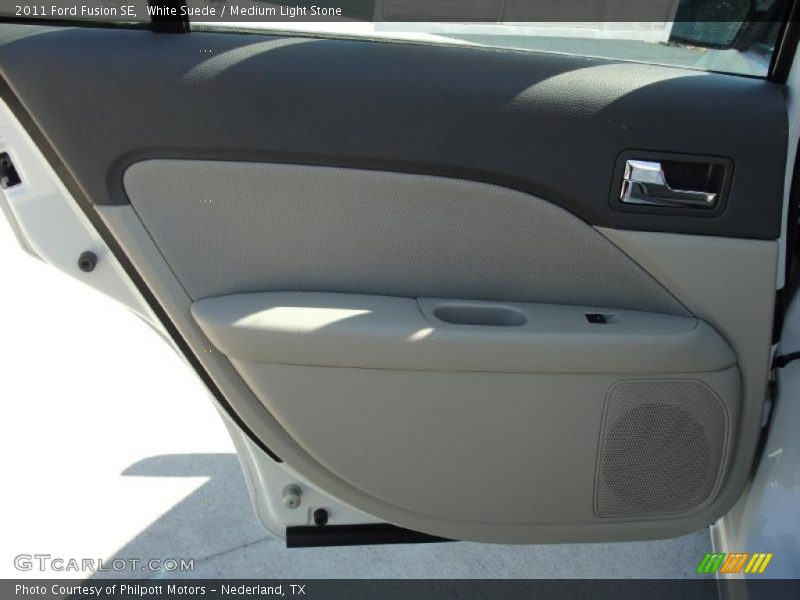 White Suede / Medium Light Stone 2011 Ford Fusion SE