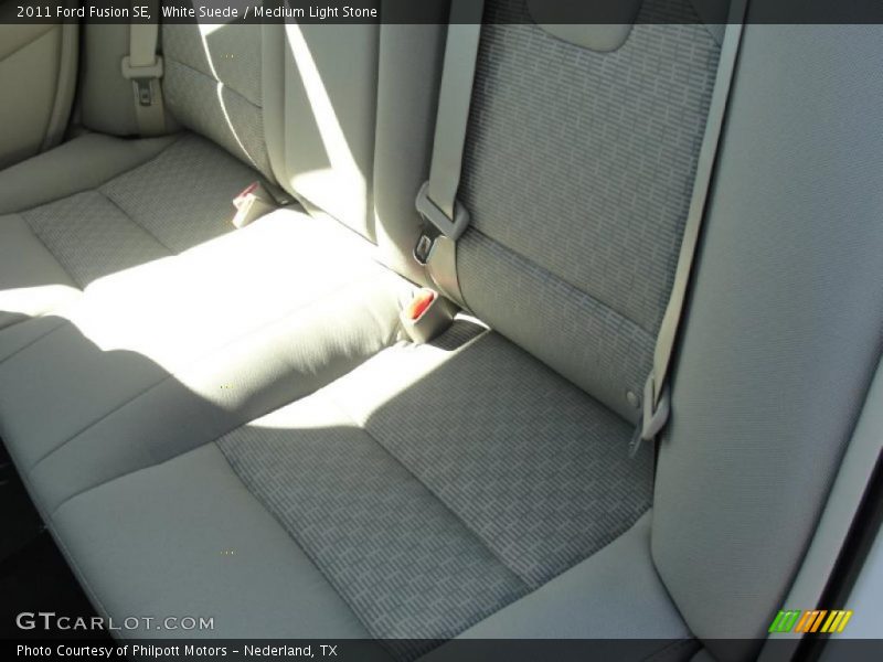 White Suede / Medium Light Stone 2011 Ford Fusion SE