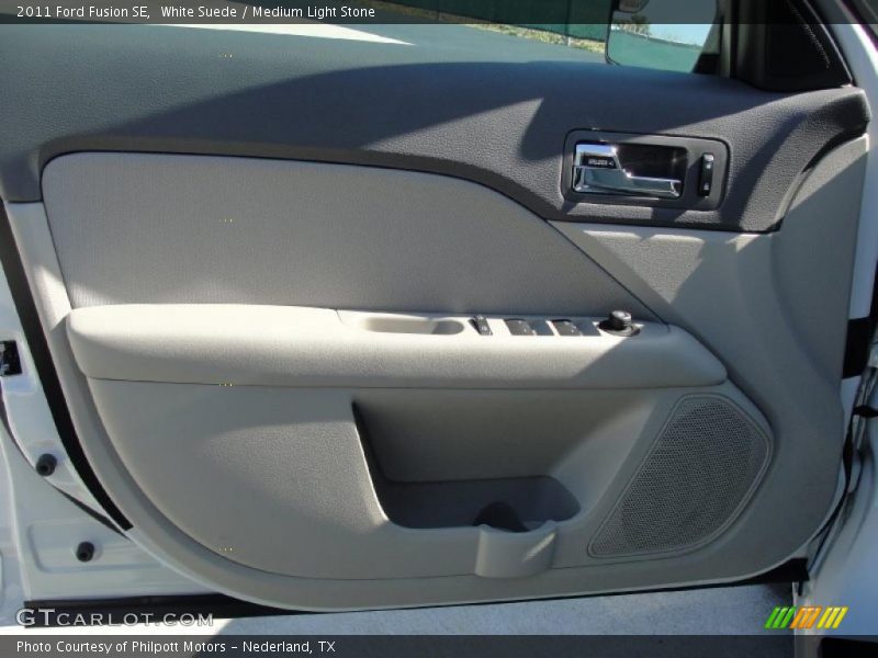 White Suede / Medium Light Stone 2011 Ford Fusion SE