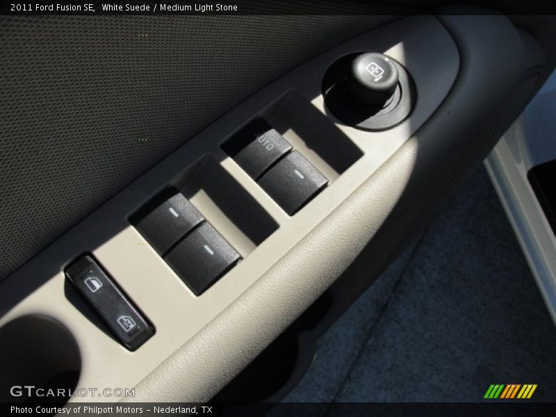 White Suede / Medium Light Stone 2011 Ford Fusion SE