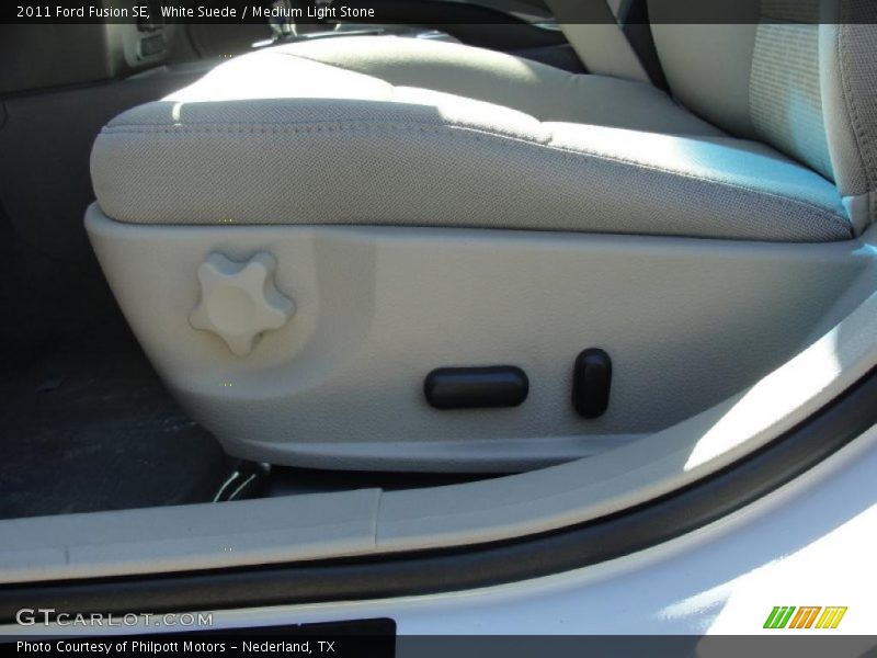 White Suede / Medium Light Stone 2011 Ford Fusion SE