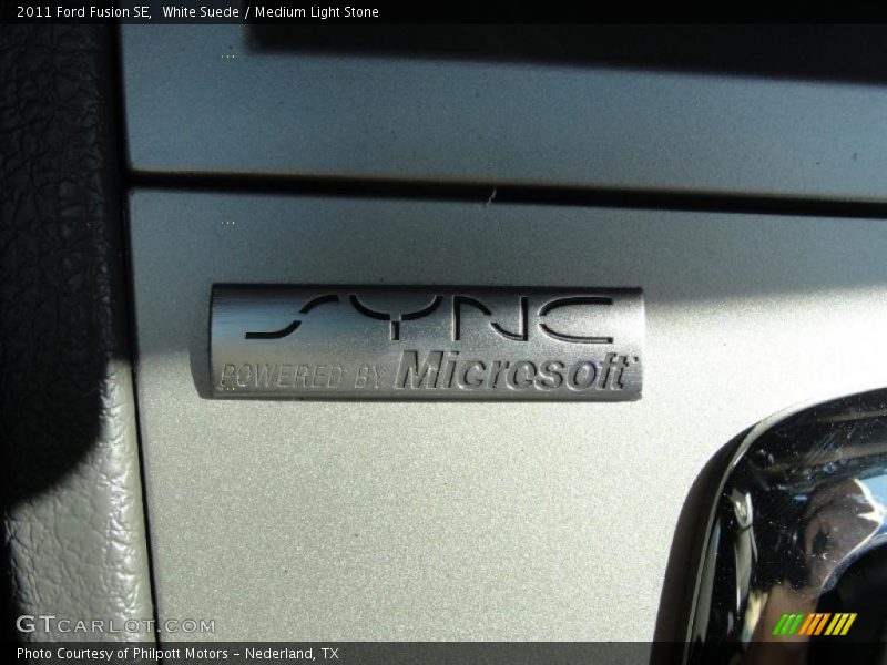 White Suede / Medium Light Stone 2011 Ford Fusion SE