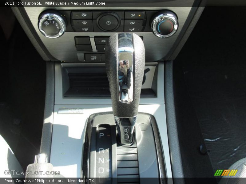 White Suede / Medium Light Stone 2011 Ford Fusion SE