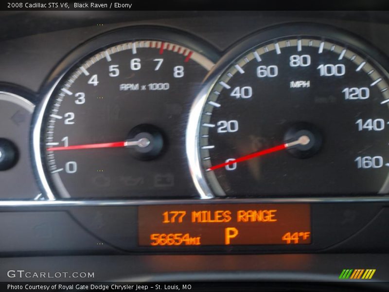 Black Raven / Ebony 2008 Cadillac STS V6