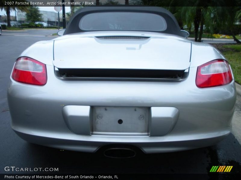 Arctic Silver Metallic / Black 2007 Porsche Boxster