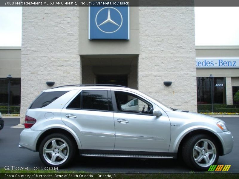 Iridium Silver Metallic / Black 2008 Mercedes-Benz ML 63 AMG 4Matic