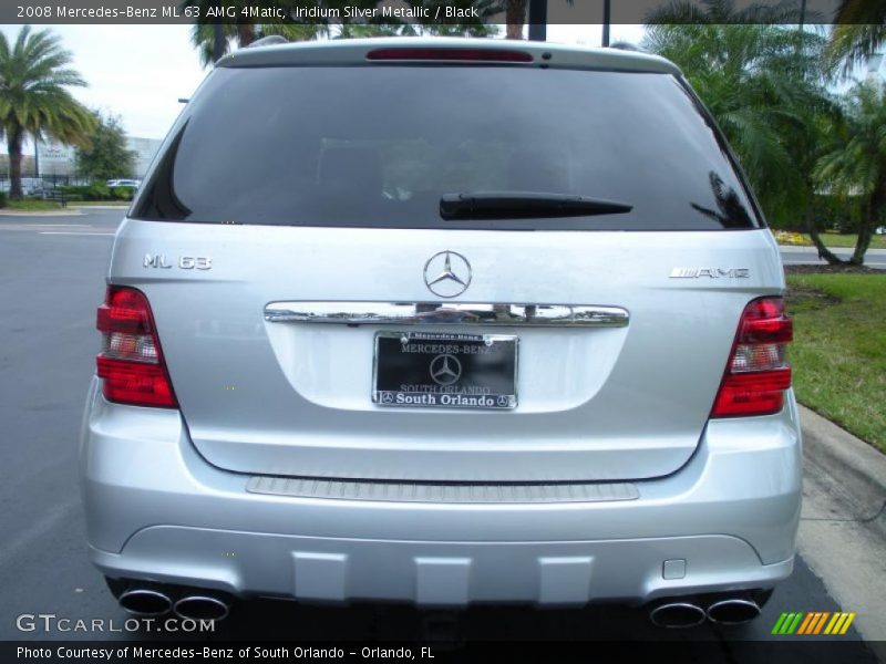 Iridium Silver Metallic / Black 2008 Mercedes-Benz ML 63 AMG 4Matic
