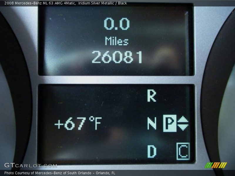 Iridium Silver Metallic / Black 2008 Mercedes-Benz ML 63 AMG 4Matic