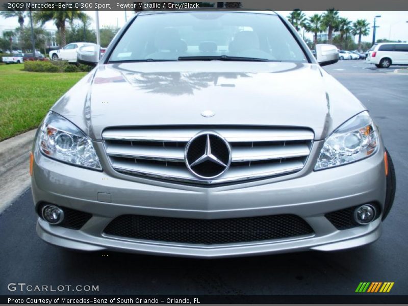 Pewter Metallic / Grey/Black 2009 Mercedes-Benz C 300 Sport