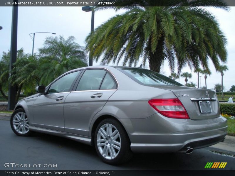 Pewter Metallic / Grey/Black 2009 Mercedes-Benz C 300 Sport