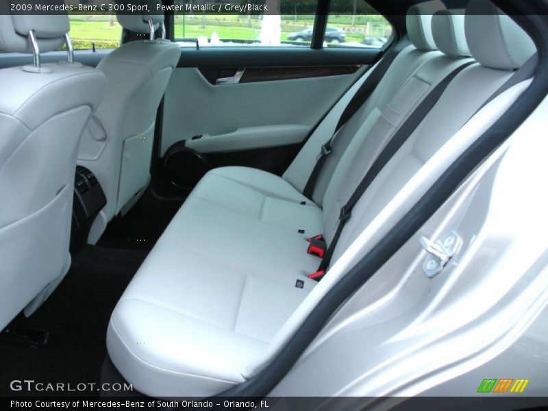 Pewter Metallic / Grey/Black 2009 Mercedes-Benz C 300 Sport
