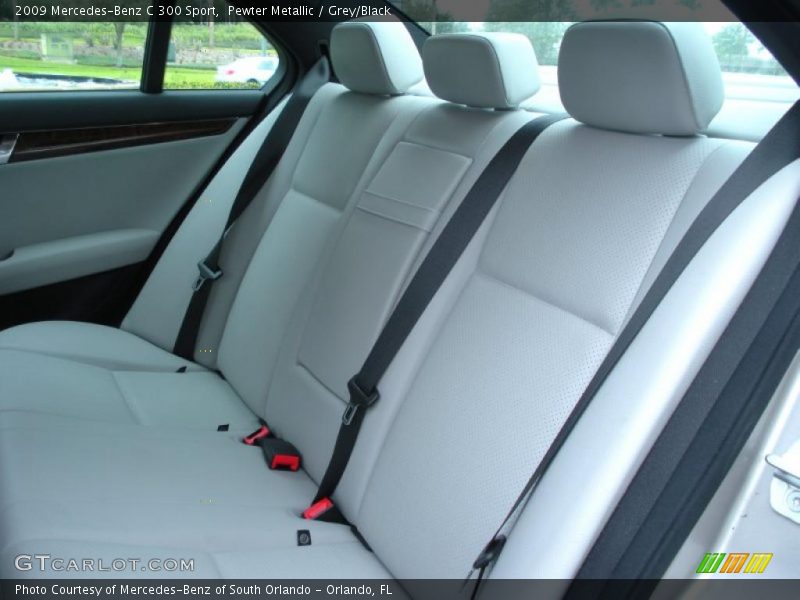 Pewter Metallic / Grey/Black 2009 Mercedes-Benz C 300 Sport