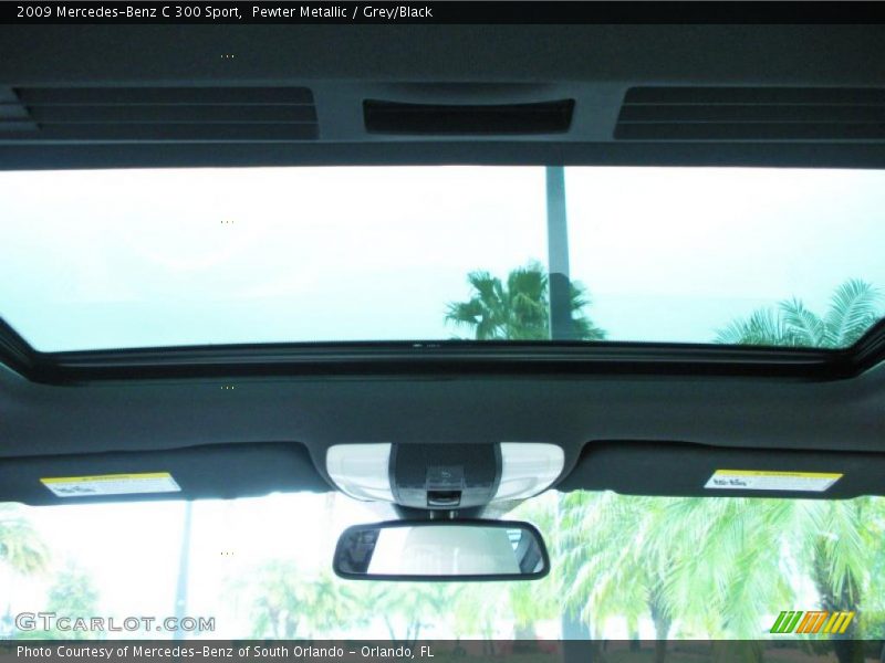 Pewter Metallic / Grey/Black 2009 Mercedes-Benz C 300 Sport