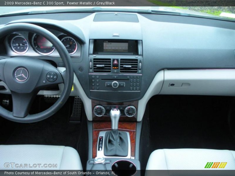Pewter Metallic / Grey/Black 2009 Mercedes-Benz C 300 Sport